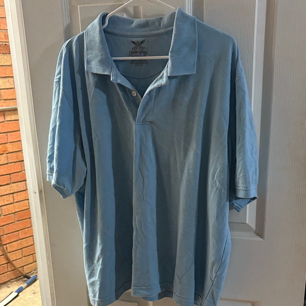 Faded Glory Light Blue Men's Polo Shirt